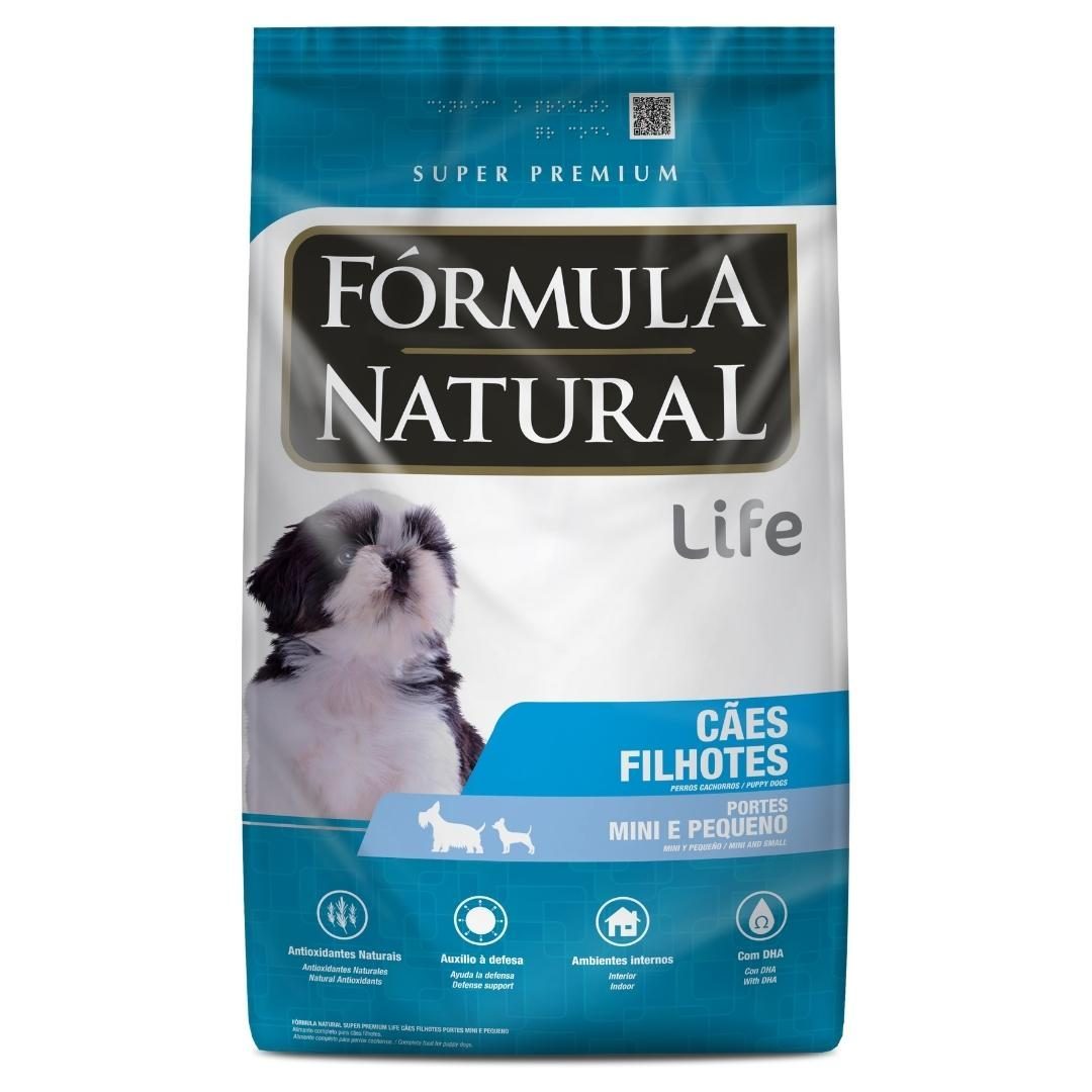 Fórmula Natural Super Premium Life Cães Filhotes Portes Mini e Pequeno