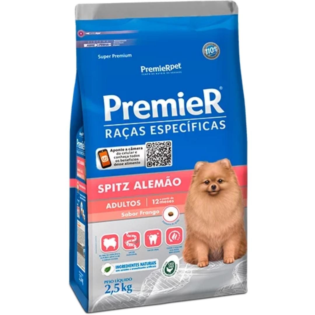 Premier Cães Raças Específicas Spitz Alemão Adulto Sabor Frango