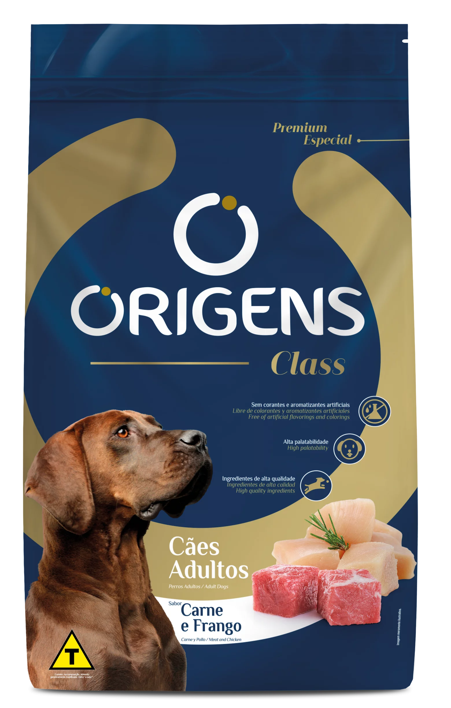 Ração Origens Premium Especial Class Carne e Frango para Cães Adultos