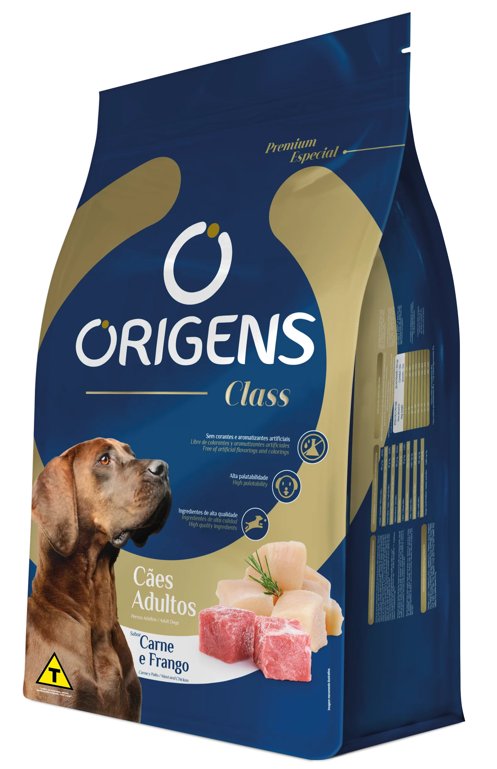 Ração Origens Premium Especial Class Carne e Frango para Cães Adultos - Imagem 2